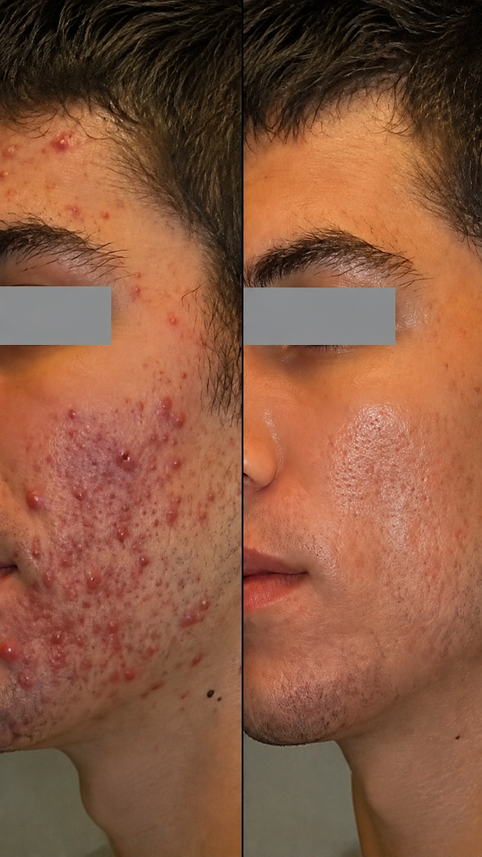 Cliente em rotina de skincare